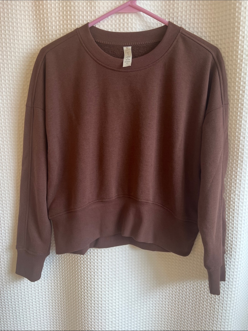 Balance Collection Brown Crewneck Sweatshirt